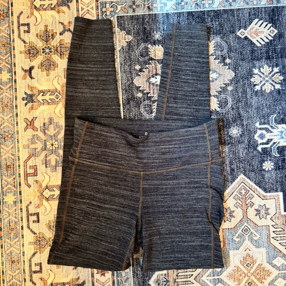 Athleta High Rise Chaturanga Leggings Charcoal Heather Gray Women’s Size Small